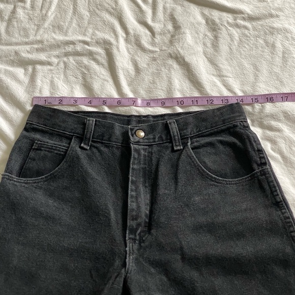 Vintage Black High Waisted Straight Leg Jeans - Picture 4 of 8